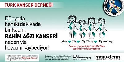 Türk Kanser Derneği’nden Türkiye’nin tüm illerinde ücretsiz rahim ağzı kanseri tarama hizmeti