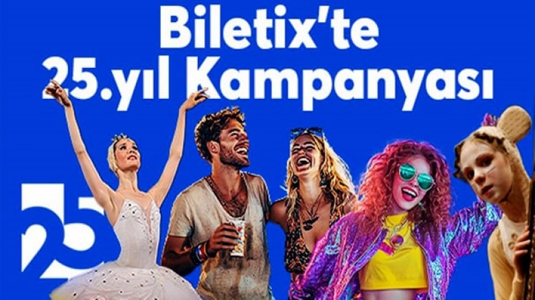 25. yıl kapsamında hayata geçirilen 'Biletix 25. Yıl Kampanyası' ile sanatseverler, yıl boyunca seçili etkinliklere yüzde 25 ve üzeri indirimle bilet satın alma fırsatı yakalayacak