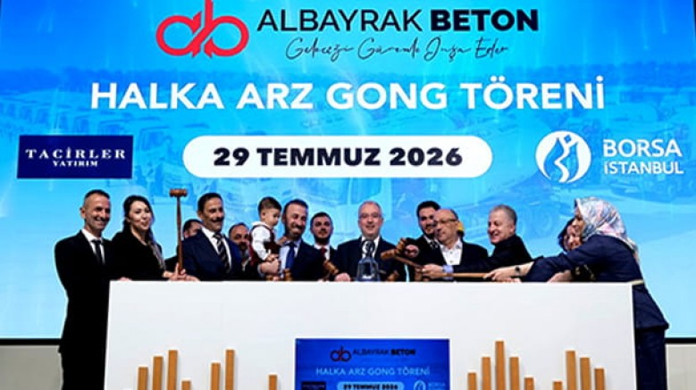 Albayrak Hazır Beton, 29 Temmuz 2026 tarihi itibarıyla; ALBTN koduyla, Borsa İstanbul’da işlem görmeye başladı