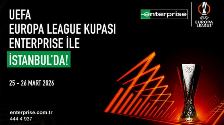 Enterprise Rent-A-Car, UEFA Kupası’nı; İstanbul’daki dev final öncesinde, 26 Mart’ta Kanyon AVM’de sergileyecek