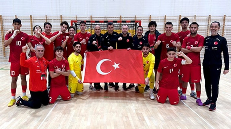 Futsal U19 Milli Takımı, tarihinde ilk kez Avrupa Şampiyonası’na katılmaya hak kazandı