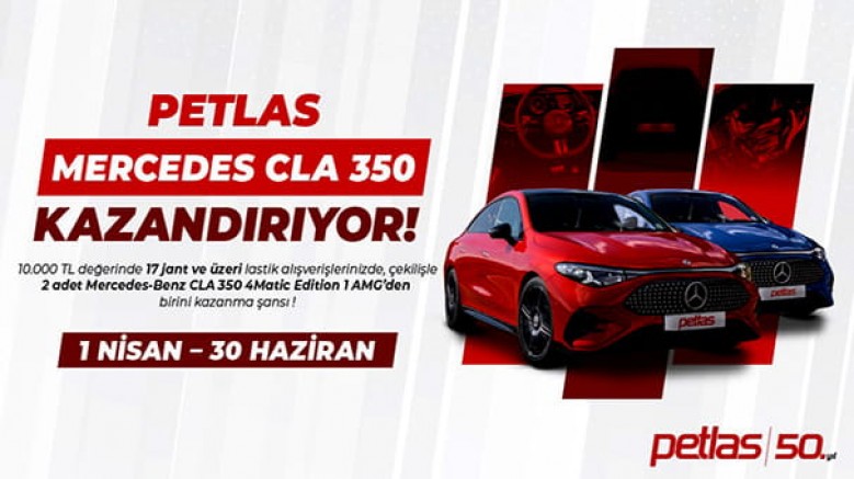 Petlas; tüketicilere hem güvenli sürüş için lastik yenileme fırsatı sunuyor, hem de yüksek değerli bir otomobil kazanma heyecanı yaşatıyor