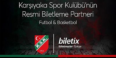 2025–2026 sezonunda, Karşıyaka Spor Kulübü futbol ve basketbol takımlarının tüm iç saha maç biletleri, artık; Biletix üzerinden satışa sunulacak