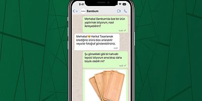 Bambu mutfak ürünleriyle sağlıklı, doğal ve çevre dostu çözüm sunan Bambum; WhatsApp Ürün Tasarım Hattı üzerinden alınan taleplerle tamamen kişiye özel ürünler üretiyor