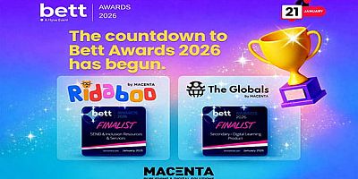 BETT Awards 2026 ödül töreninde; Macenta, Türkiye’yi temsil eden tek eğitim teknolojileri şirketi olarak; sahnede yer alacak