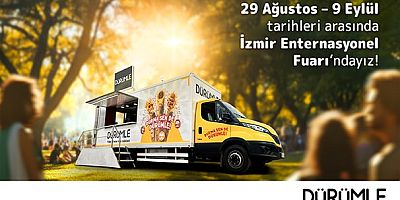 Dürümle, 29 Ağustos - 9 Eylül tarihleri arasında Kültürpark’ta gerçekleşen İzmir Enternasyonal Fuarı’nda,   ziyaretçilere; hem keyifli bir mola, hem de özgün tatlarla dolu bir deneyim sunuyor