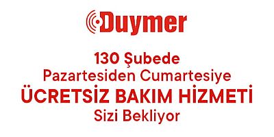 Duymer İşitme Cihazları kullanıcıları, haftanın 6 günü tüm Duymer şubelerinde ücretsiz cihaz bakım ve kontrol hizmetinden faydalanabilecek