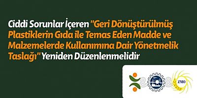 'Gıda dışı plastiklerin gıda ile temas eden plastiklerle karıştırılması; hem kimyasal, hem de mikrobiyolojik kontaminasyonu artırabilir'