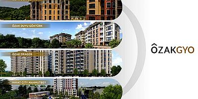 Hayat City Mahmutbey, Özak Duyu, Özak DOA ve Özak Dragos projelerinde yüzde 65’e kadar kredi, 1.79 faiz oranı ve 60 ay vade ile  sınırlı sayıda daire satışa çıktı