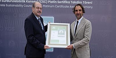 Limak Anka Çimento Fabrikası, Türkiye’de 'Platin' CSC Sertifikası alan ilk çimento fabrikası oldu