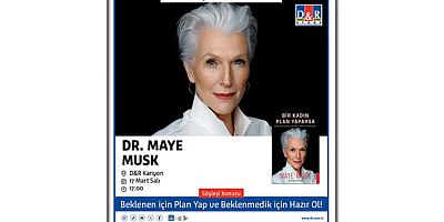 Maye Musk, Türk okurlarıyla buluşmak üzere, D&R’ın davetlisi olarak; 17 Mart Salı günü, D&R Kanyon mağazasında kitapseverlerle buluşacak
