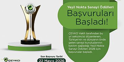 Sürdürülebilirliğe katkı yapan kuruluşlar ödüllendiriliyor / son başvuru; 22 Mayıs 2026