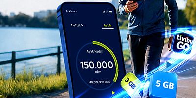 Türk Telekomlular belirledikleri haftalık ve aylık adım hedeflerine ulaşarak, attıkları adımları hediye internet paketlerine ve popüler dijital servislere dönüştürüyor