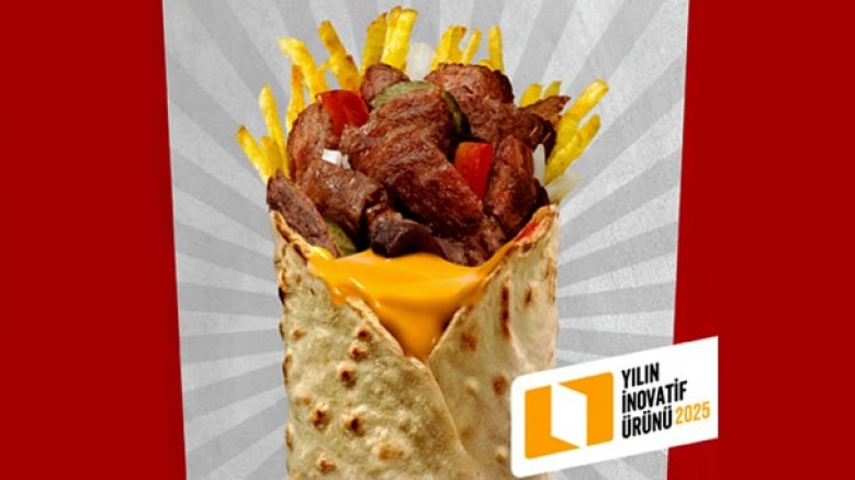 'Yılın İnovatif Ürünleri' araştırmasında Dürümle’nin Cheddarlı Et Döner Dürümü, pratik yemek ürünleri kategorisinde öne çıkan lezzetlerden biri oldu